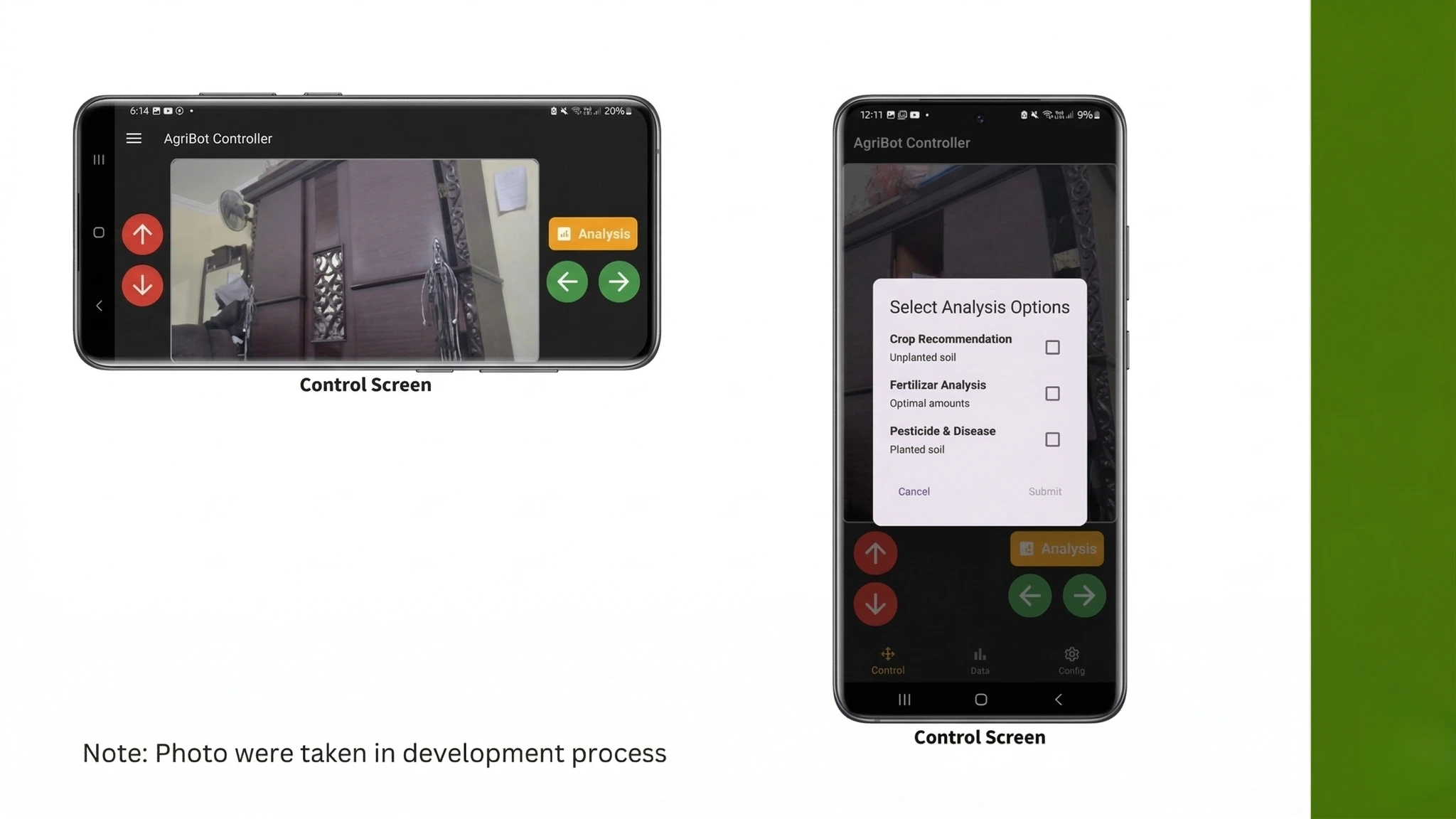 Landscape robot control