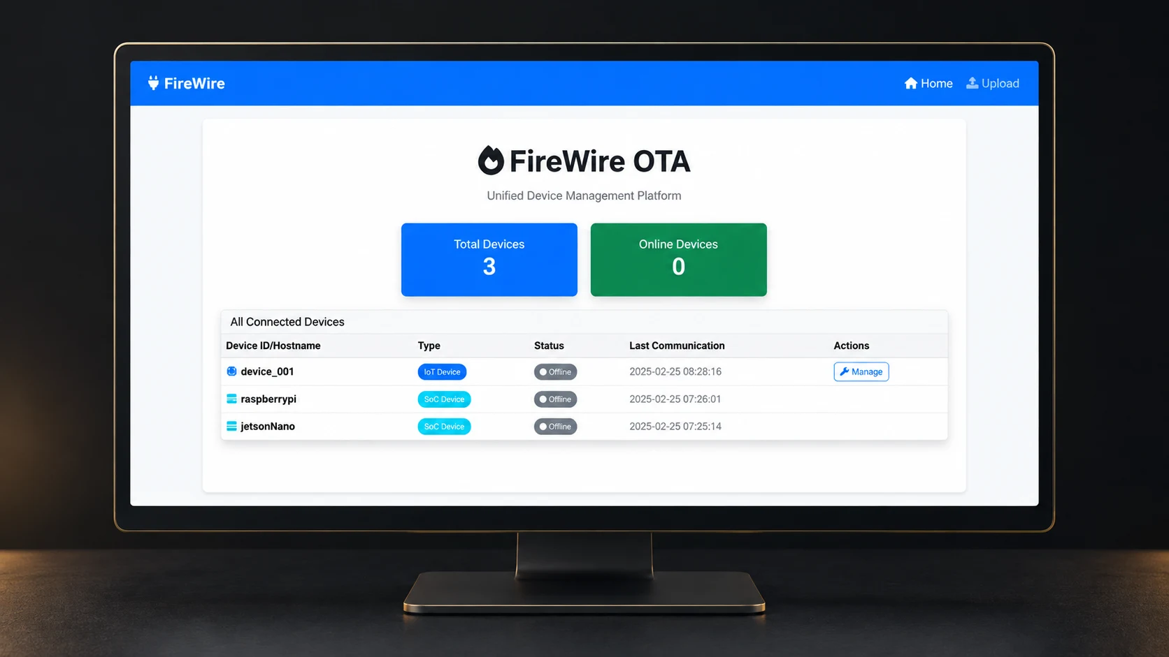 Firewire Enterprise OTA project preview